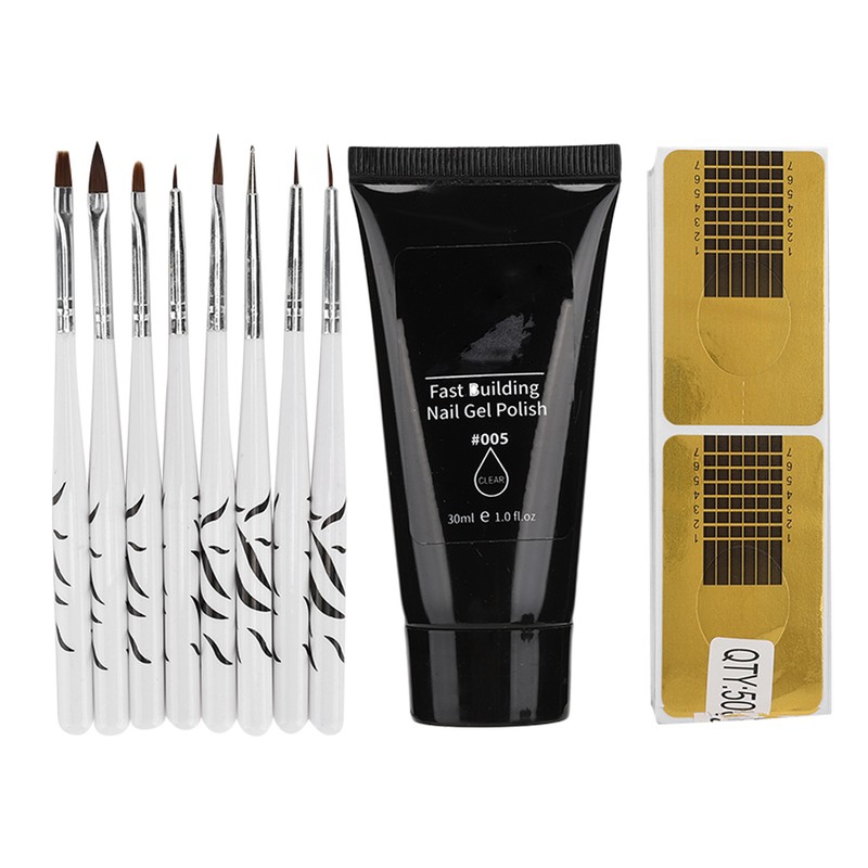 Professional Nail Extension Gel Builder DIY Paper Holder Nail Art