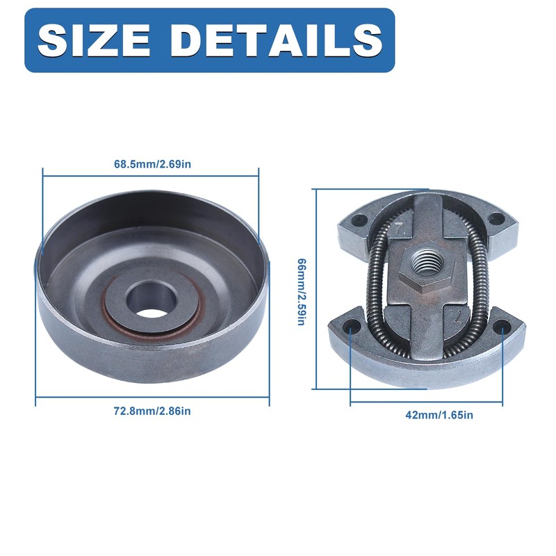 AUMEL .325"-7 Clutch Drum Rim Sprocket Kit for Husqvarna 50