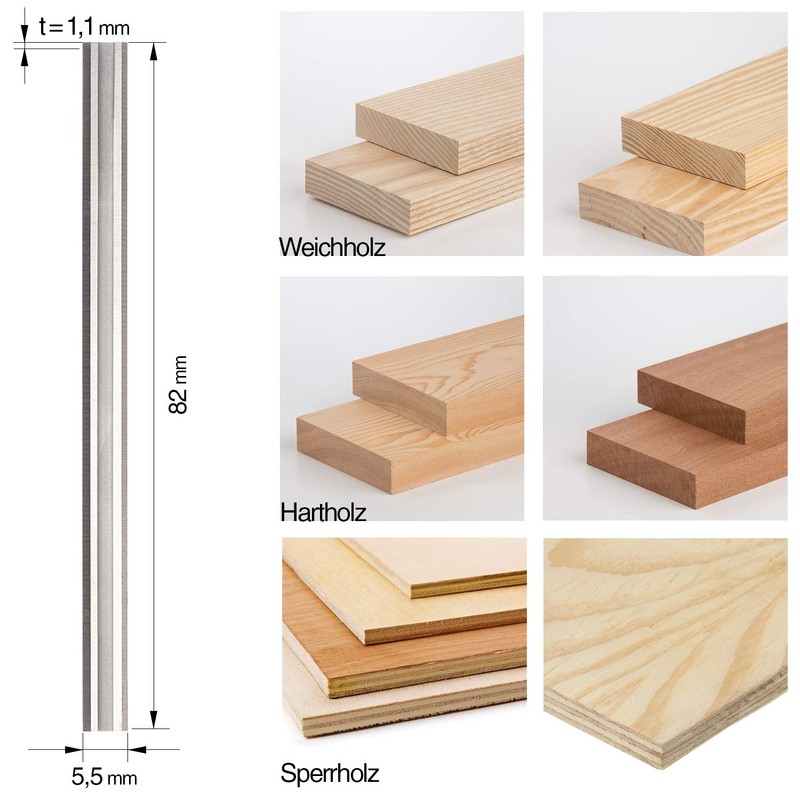 Planer Blade 82 mm HSS GRAFF, Master Wood Replacement Blade
