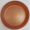 Austin Planter Pots with Saucers, 7 inch Copper Color, Case