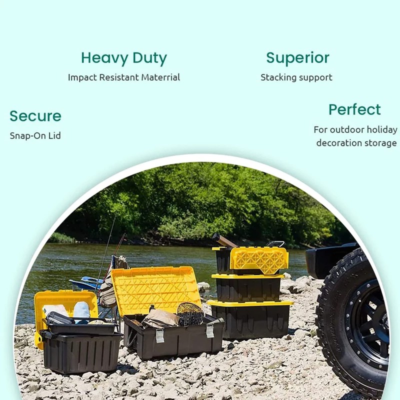 HOMZ 4427MXDC.02 Durabilt 27 Gallon Heavy Duty Impact Resistant Stackable