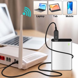 iGreely USB Voltage Step Up Converter - DC 5V to 12V, 3ft Cable with DC Jack 5.5 x 2.5mm or 5.5 x 2.1mm