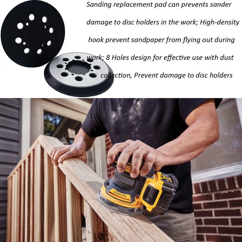 Replacement Sanding Pad for DEWALT DWE6423/6423K, DWE6421/6421K, DCW210B Random Orbit