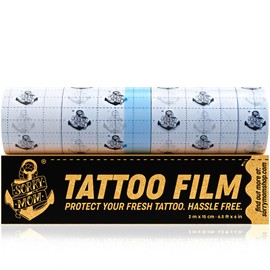 Sorry Mom Tattoo Aftercare Bandage (6.5 ft x 6 in) Clear Tattoo Bandages Waterproof, Adhesive Tattoo Wrap Bandage - Tattoo Healing Wrap - Tattoo Film Protection - Second Skin Tattoo Waterproof Bandage