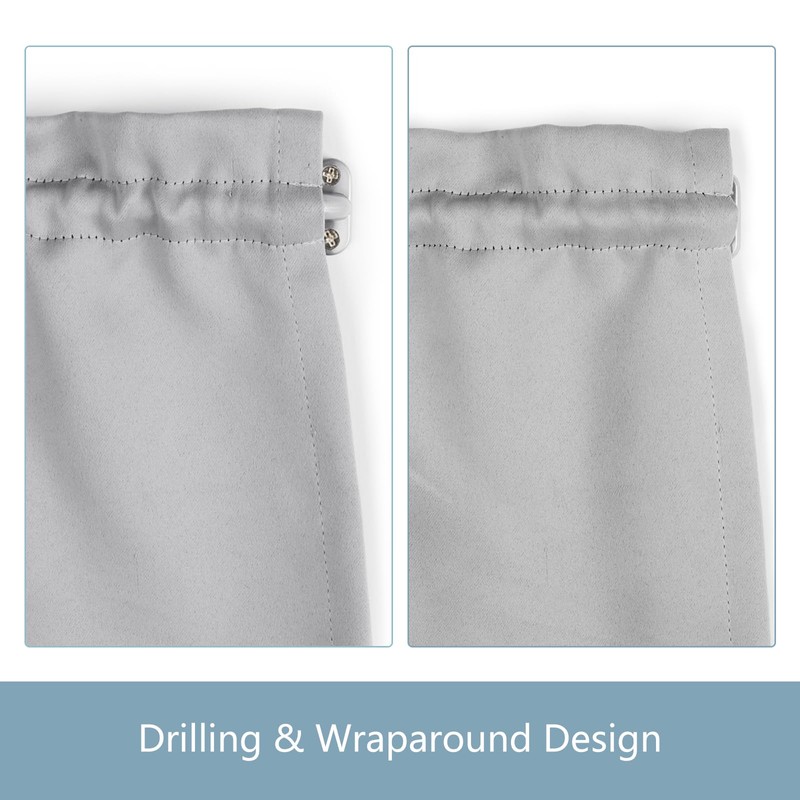 TYRON 2 Pack Screwed Sash Curtain Rod Adjustable 9-12 Inch,