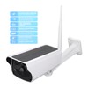 Solar Powered Security Camera 1080P 2MP Night Vision PIR Motion