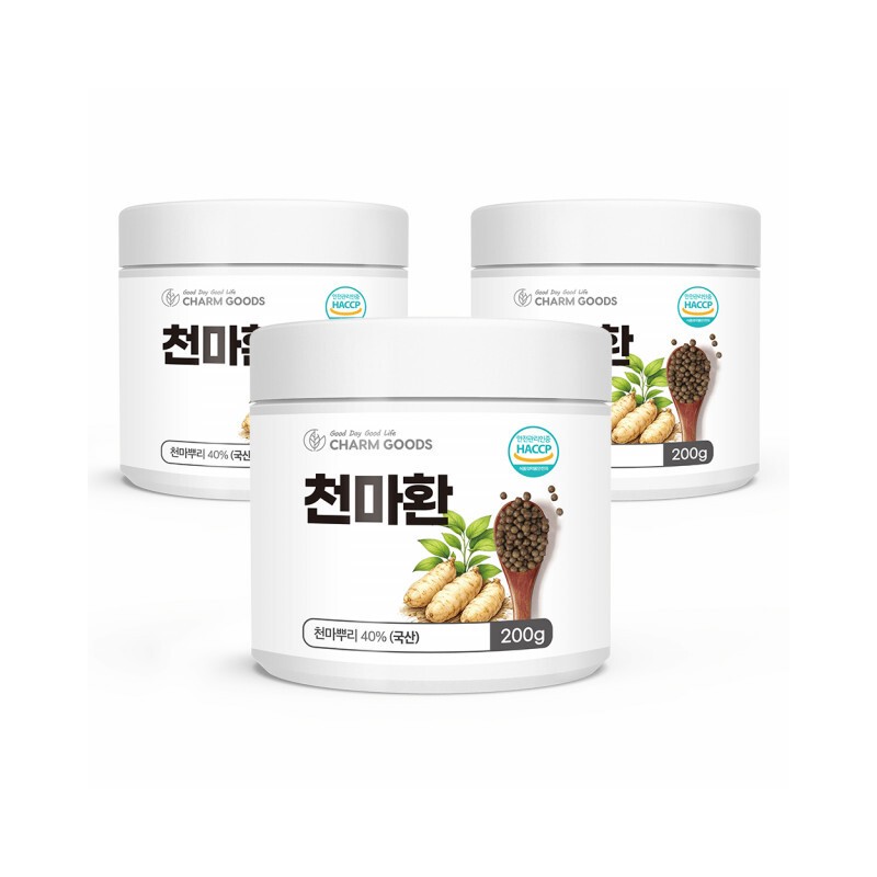 Charm goods 3 packs of 200g domestic Cheonma pills /