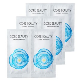 Core Beauty Cream Shampoo with Fresh Lemon and Gentle Tea Scent, 0.4 oz (10 g) x 2 Packs (3 x 3)