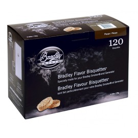 Bradley Smoker Bisquettes for Grilling and BBQ, Pecan Special Blend, 120 Pack