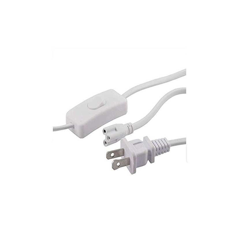 (3-Pack) T5 T8 LED Tube Power Extension Cable with On/Off