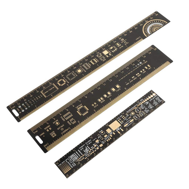 3PCS Electronic Circuit Board Gauge, Multifunctional PCB Ruler, for Electronic