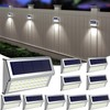 ROSHWEY Solar Lights Outdoor, 10 Pack 30 LED Fence Lights