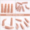 Silicone Practice Fingers for Acrylic Nails, Soft Nail Training Model