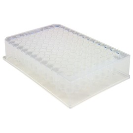 Caplugs Evergreen 222-8649-080 96-Well Sterile Tapered Deep-Well Plates, 20 Pack, Natural, Polypropylene Co-Polymer (PPC), Well Volume 0.5 mL, Storage, Dilution, DNA Sequencing, Lab Research