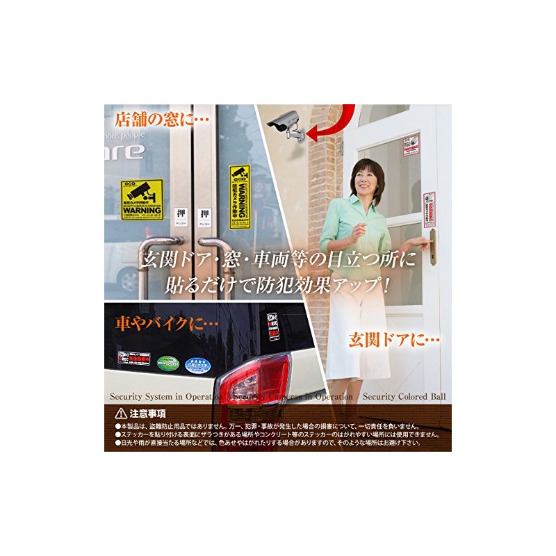Security Sticker for Increasing the Effectiveness of Security Cameras and