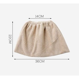 Cleaning Cloth Mop Cover Rag Broom Cover Rag Elastic Water-Absorption Cloth (Beige, 3 PCS)
