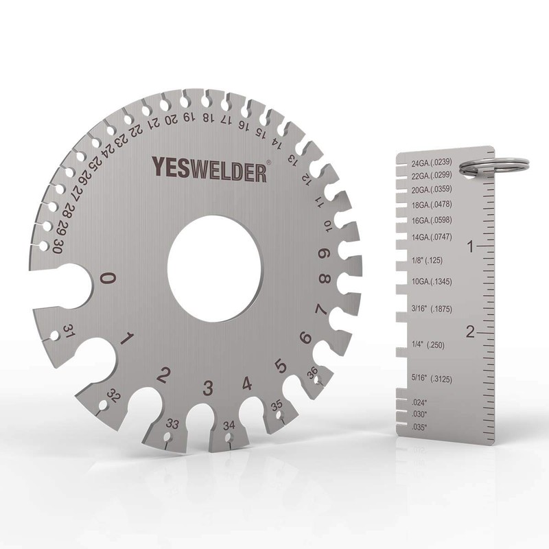 YESWELDER Round Dual Sided Metal Sheet Gage & Metal Sheet