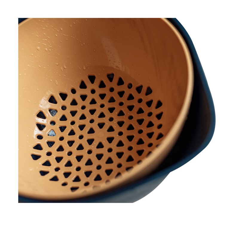 Amoreza by SKS 2-in-1 Washing Bowl & Rotating Food Strainer