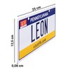 USA State Plate with Name. Aluminium Name Plate, Wall Sign,