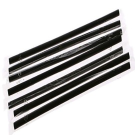 [Fool Love] 500 individually wrapped straight straws 0.7x21cm black / [바보사랑] 개별포장 일자 빨대 0.7x21cm 블랙 500개