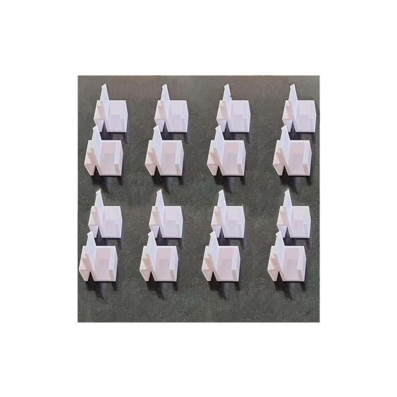 Pack of 16 Sliding Door Guides for Closet Rails Form/Optimum