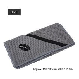 Alomejor Sports Towel Fitness Gym Travel Bath Towel with Zip Pocket Suitable for Training Workout Beach Yoga Camping Swimming (Gray)