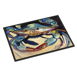 Caroline's Treasures JMK1094MAT Blue Crab Indoor or Outdoor Mat 18x27, 18H X 27W, Multicolor