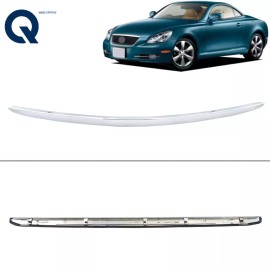 LABLT For 2002 2003-2010 Lexus SC430 7577024010 Front Hood Moulding Bonnet Chrome Trim