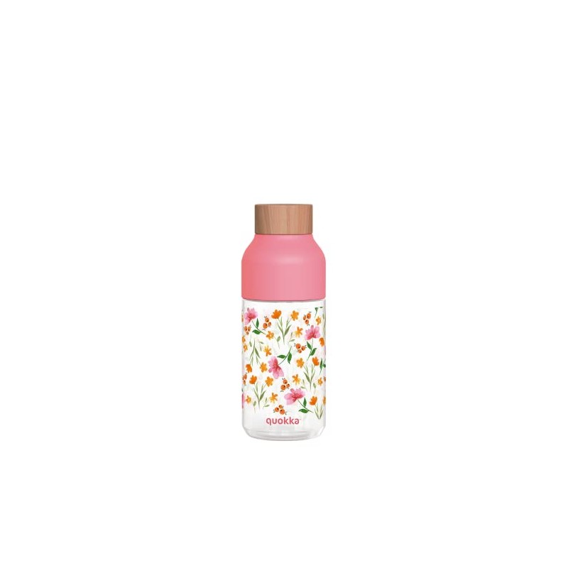 Quokka Ice Pink Flowers | Bottle Made from Ecozen 570