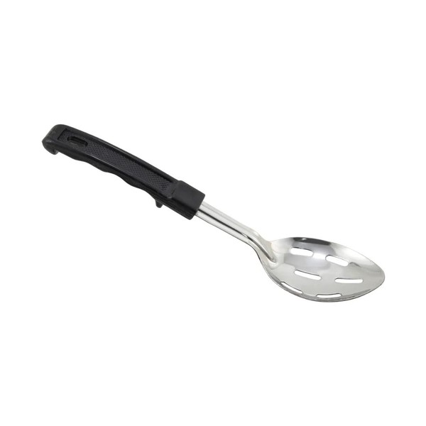 Soro Essentials- 11” Stainless Steel Slotted Basting Spoon with Stop-Hook
