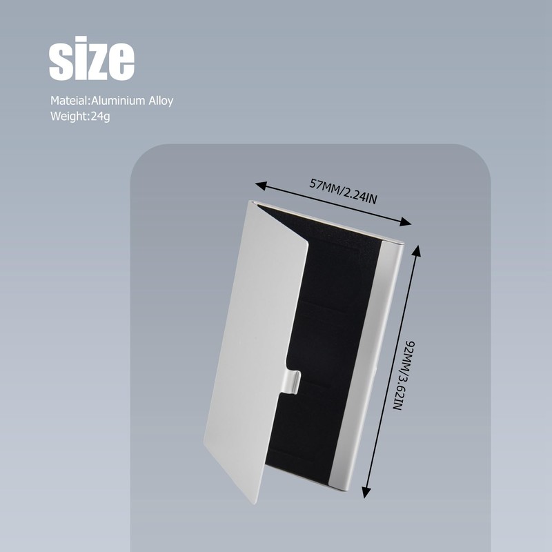 Aluminum Alloy Memory Card Case Card Box Holders for 3PCS