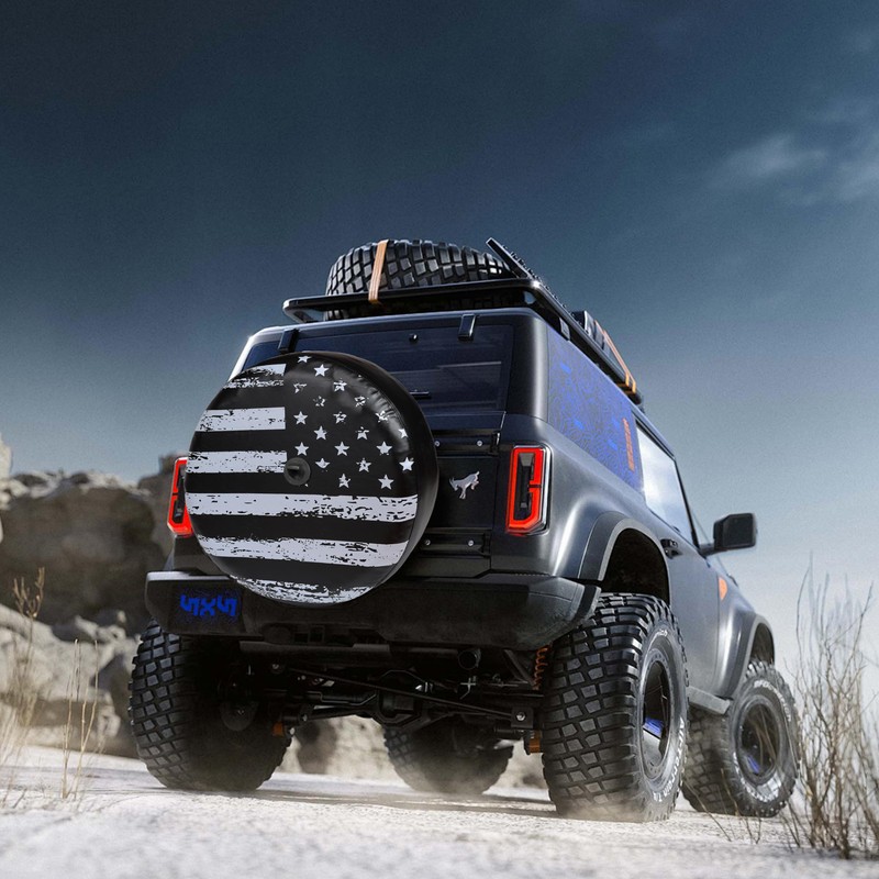 MOONET Tire Cover with Camera Hole, for Jeep Wrangler JL