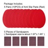5 pares de almohadillas para orejas de agarre para suela