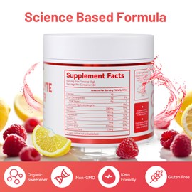 Electrolytes Powder No Sugar, Enhanced with B-Vitamins and Minerals – Keto Friendly, Hydration Drink Supplement - 60 Servings