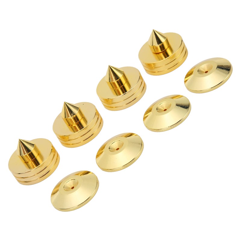 4Set Speakers Spikes Shock Absorbing Prevent Slip Zinc Alloy Speaker