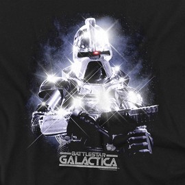 Battlestar Galactica 35Th Anniversary Cylon Unisex Adult T-Shirt, Black, Large