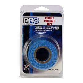 Pro Tapes Pocket Gaff Tape 2 inch (48mm) x 6 Yards Length Electric Blue Matte. Pocket Size Gaffers Tape. Made in The USA. Holds Tight, Easy to Remove.