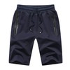 Tansozer Pantalones cortos deportivos para hombre con bolsillos con cremallera,