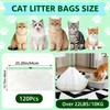 120 Count Cat Litter Box Liners Compatible with Litter Robot