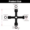 2 Pack Universal Cross Triangle Key, 4-Way Multi-Functional Utilities Key,