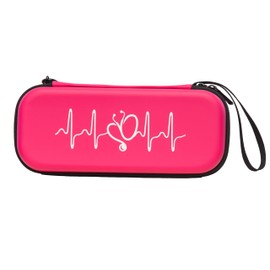 NURCEEZ Stethoscope Case, Organizer and Carrying Case for Littmann Stethoscope and Other Stethoscope. Pink