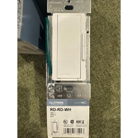 Lutron Dimmer RDRDWH RD-RD-WH Radiora 2 Remote Dimmer 120V White