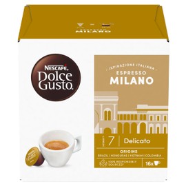 NESCAFÉ DOLCE GUSTO Espresso Milano Caffè, 6 Confezioni da 16 Capsule (96 Capsule Compatibili Nescafé Dolce Gusto)