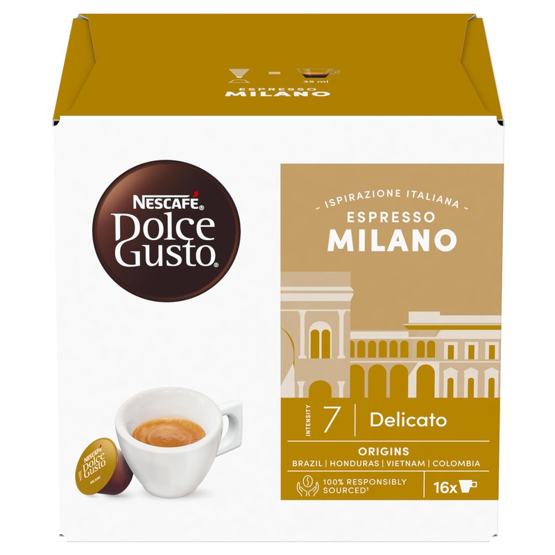 NESCAFÉ DOLCE GUSTO Espresso Milano Caffè, 6 Confezioni da 16