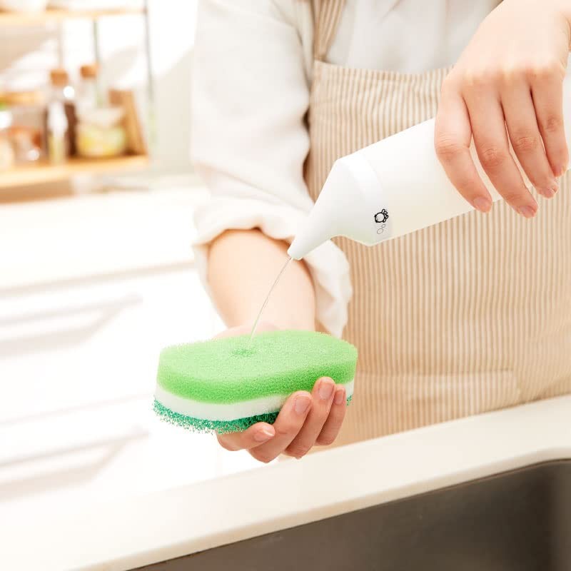 A soft bottle that is perfect for liquid soap and