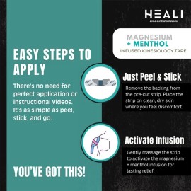 Heali Eco Cooling Therapeutic Tape Magnesium+Ment