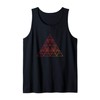 Geometric Stencil Triangles Sacred Geometry Tank Top
