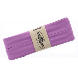 Bias Binding Jersey 3 m Width 20 mm Oaki Doki Tricot de Luxe Edging Tape Elastic Over 80 Colours Colour: Orchid