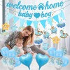 Benvenuto a casa, decorazione per bambini, 34 pezzi, blu, Welcome