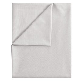 NatureMark Basic bed sheet, soft and easy-care bed sheet made from 100% cotton without elastic band, hand towel, many sizes and colours. Size: 150 x 250 cm, Silver / Grey